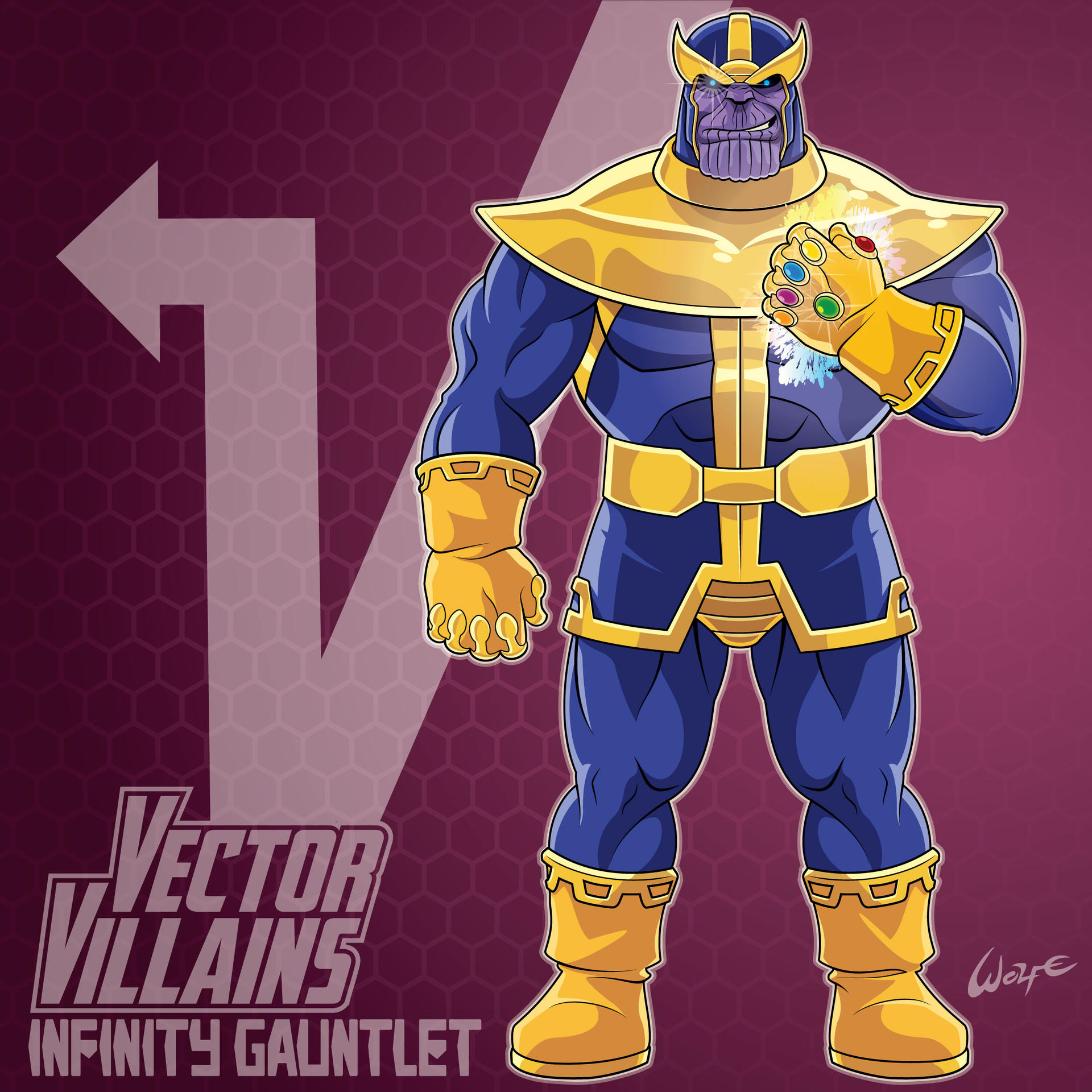 Vector Vengers: Thanos (Infinity Gauntlet) by WolfeHanson on DeviantArt