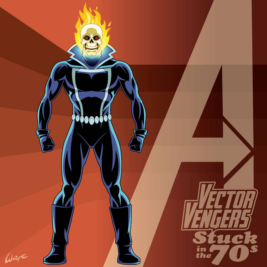 Vector Vengers: Ghost Rider (70's Champions) by WolfeHanson on DeviantArt