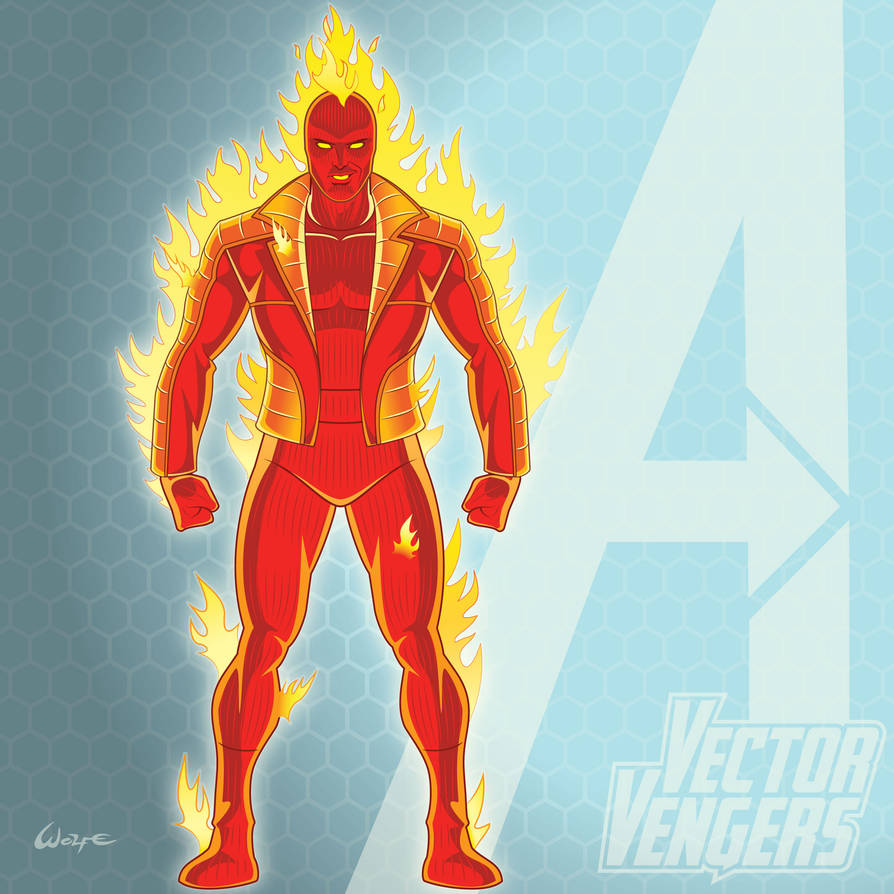 Human Torch -- 90s FF by WolfeHanson on DeviantArt