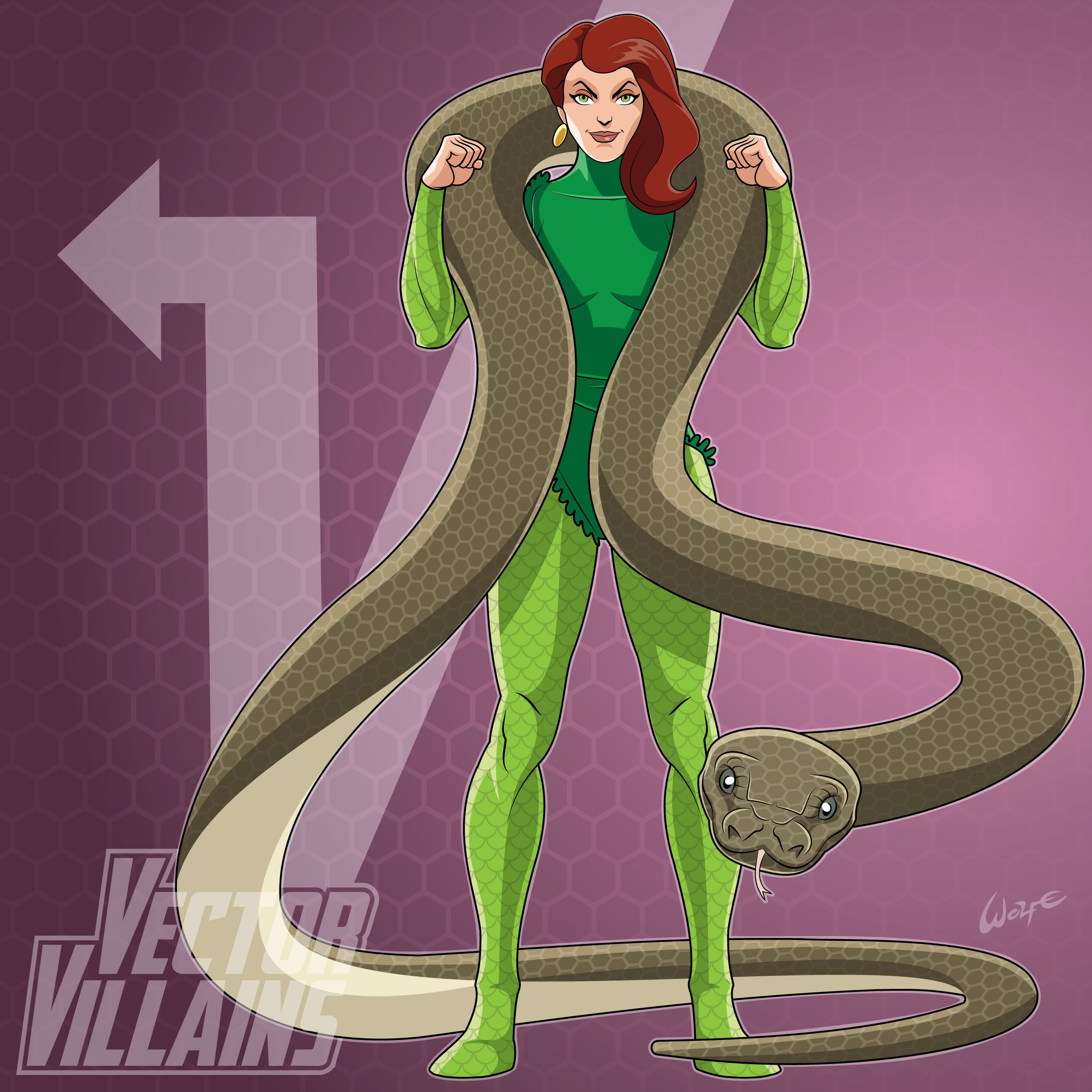 Vector Villains: Princess Python by WolfeHanson on DeviantArt