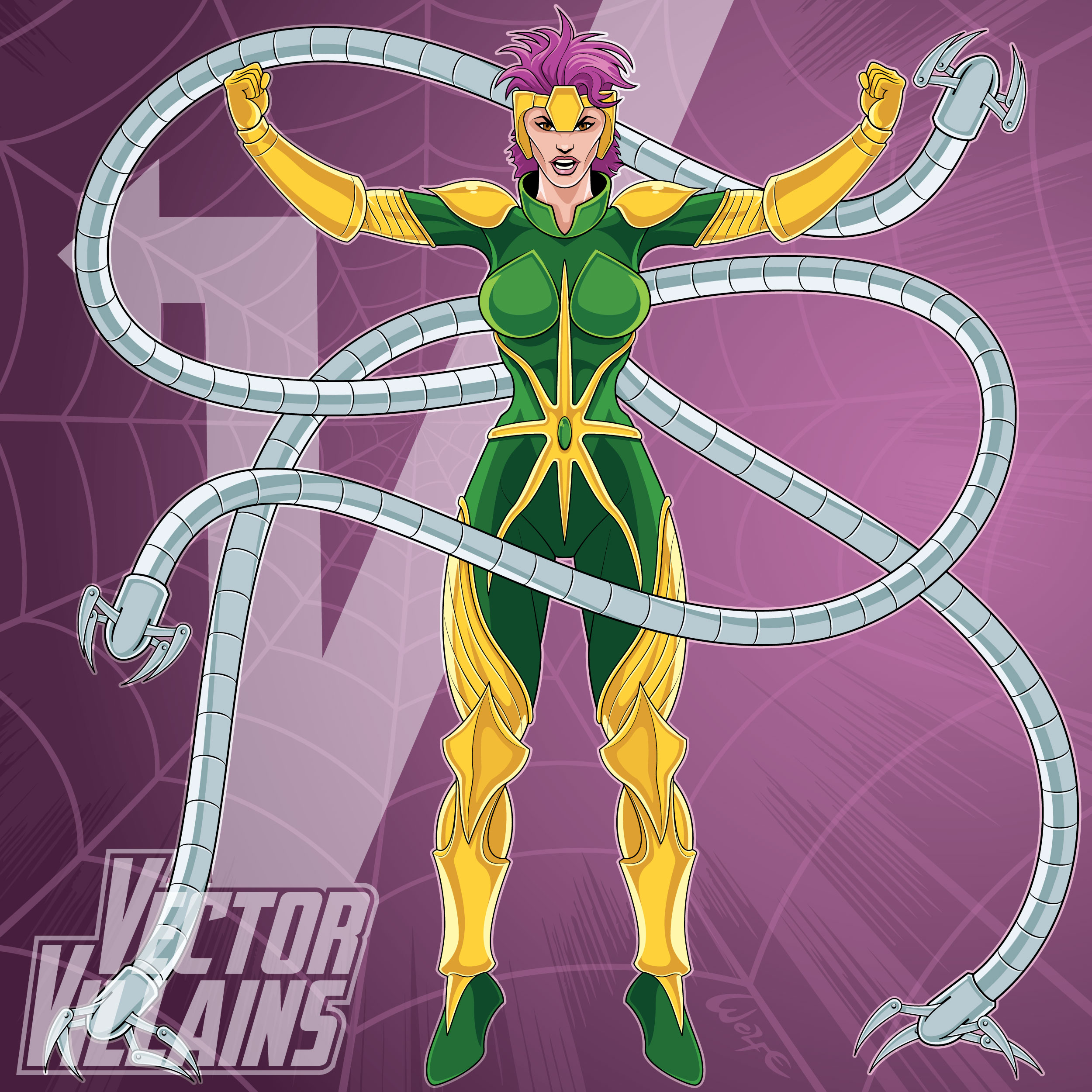 Lady Octopus Vector Villains: Lady Octopus by WolfeHanson on DeviantArt