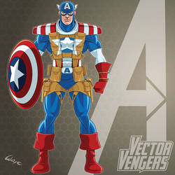 Vector Vengers: Captain America - 90s proto-armor