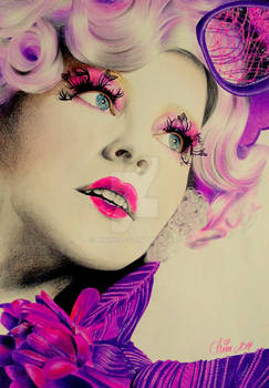 Effie Trinket aka Elizabeth Banks