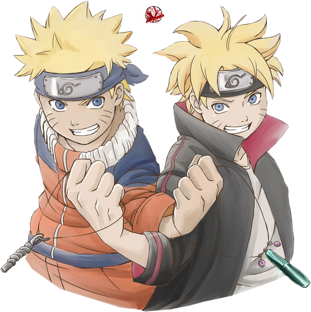 Naruto and Boruto Uzumaki by desenhoshuebr on DeviantArt