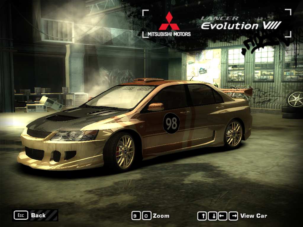 Eevee Mitsubishi Lancer Evolution 8 NFSMW Version