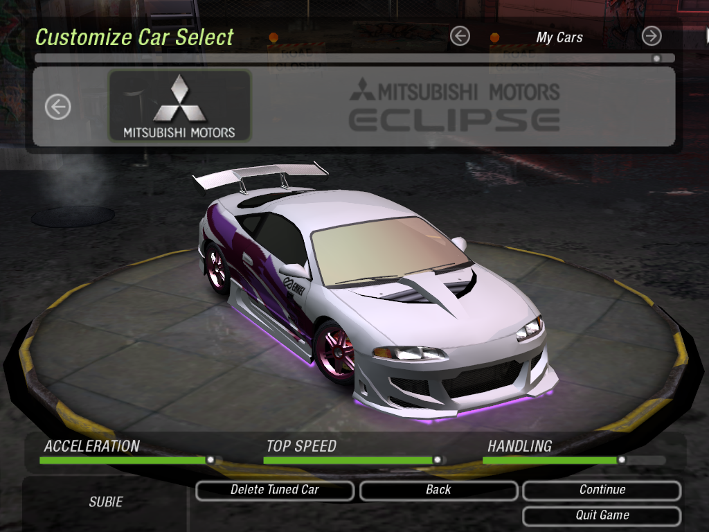 Kiara's Car Need for Speed Underground 2 Version 2
