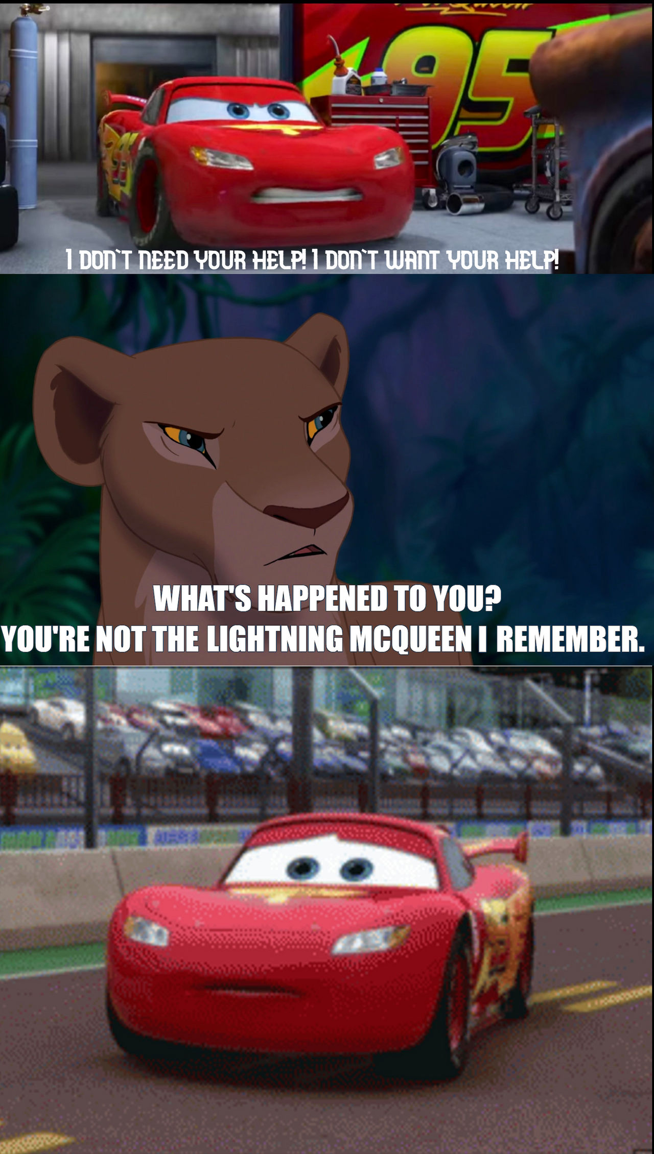Nala Teaches Lightning McQueen a Lesson