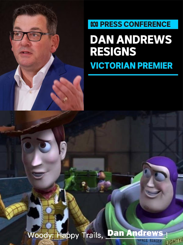 Woody says happy trails to Dan Andrews