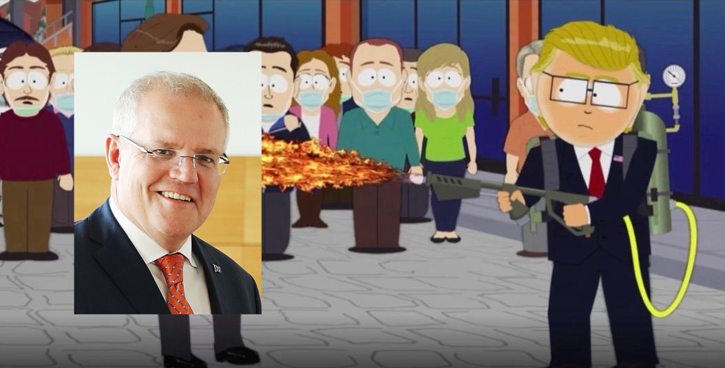 Mr Garrison burns Scott Morrison