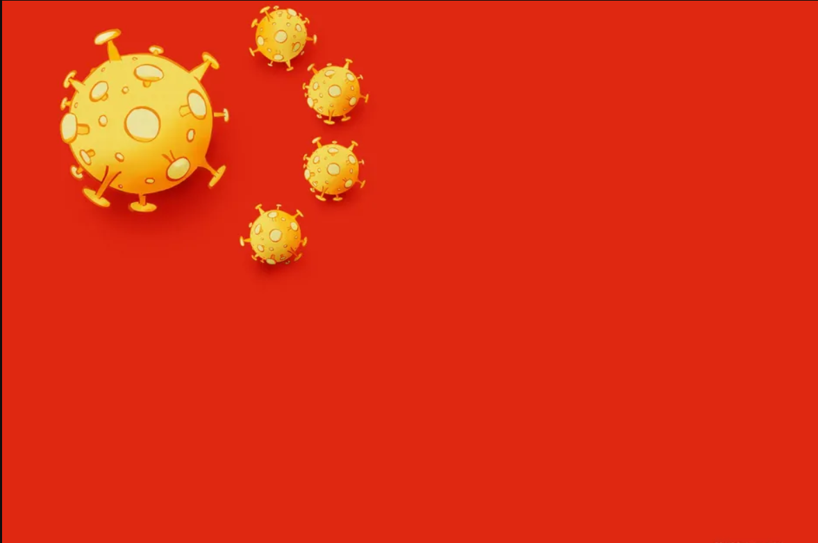 People's Republic of Coronavirus Flag