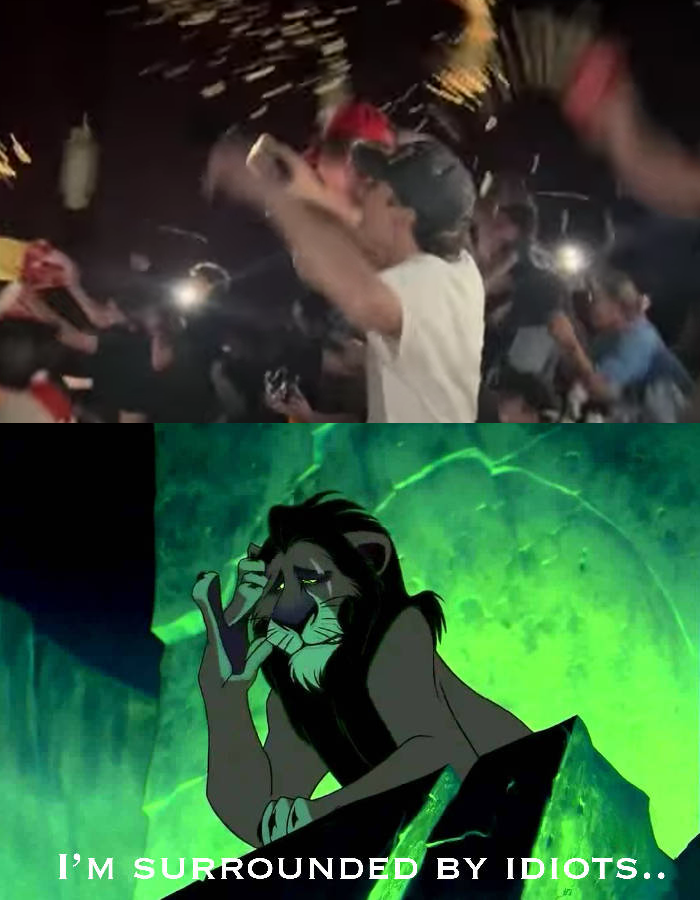 Scar reacts to the 'chicken jockey' craze