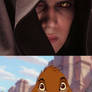 Dark Side Anakin Scares Simba
