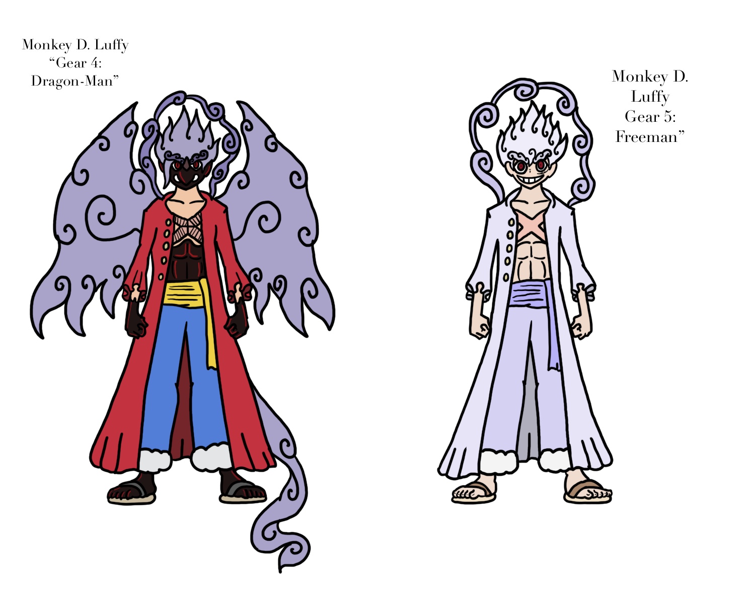 monkey d. luffy- straw hat captain by nectp on... Monkey D. Luffy Gears 4 and 5 by Nectp on DeviantArt