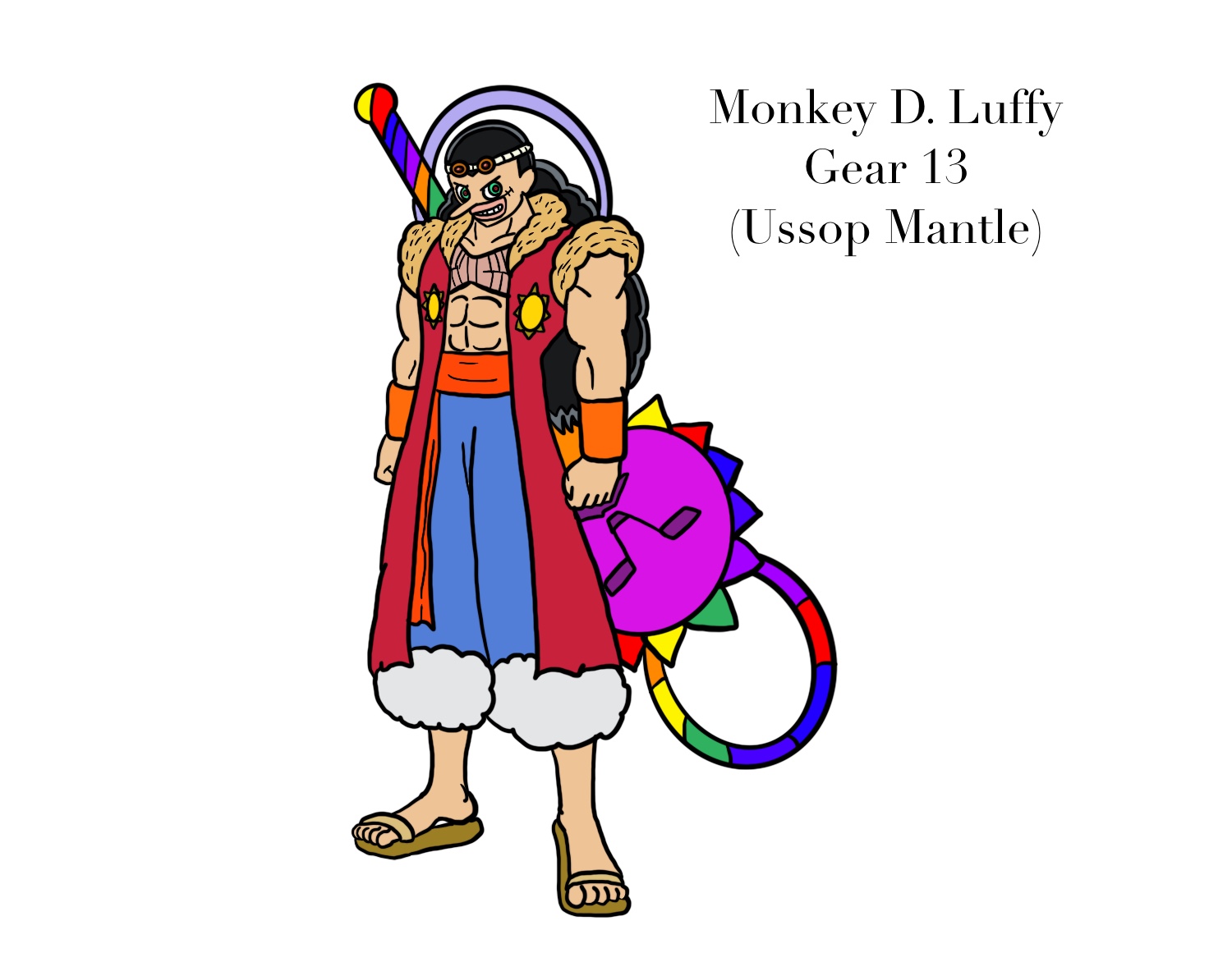 monkey d. luffy- straw hat captain by nectp on... Monkey D. Luffy- Usopp Mantle by Nectp on DeviantArt