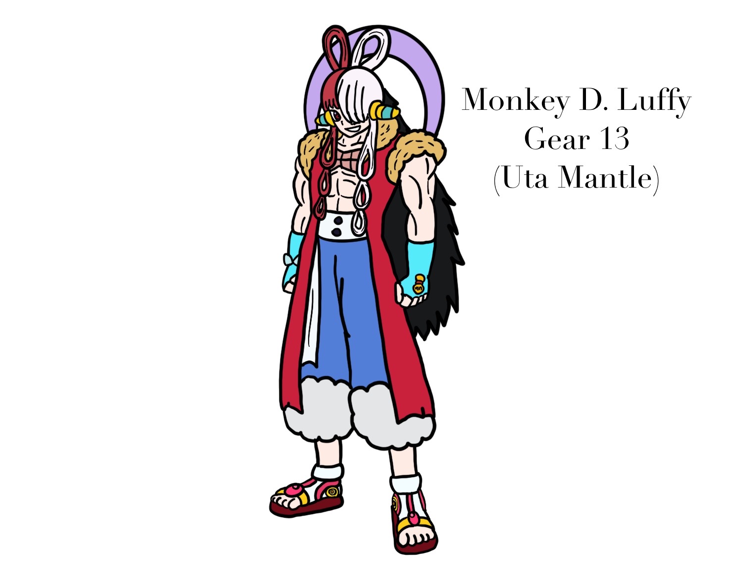 monkey d. luffy- straw hat captain by nectp on... Monkey D. Luffy- Uta Mantle by Nectp on DeviantArt