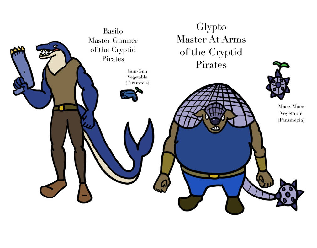 Basilo and Glypto- Cryptid Pirates by Nectp on DeviantArt