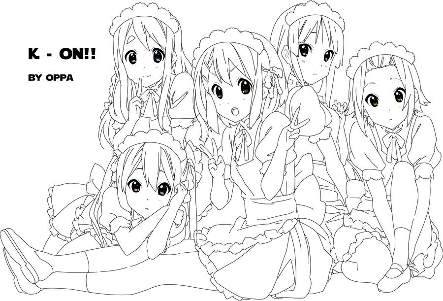 K-ON Line Art