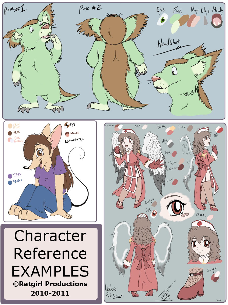 Character Reference Sheet Commission Pricing by ratcabob on DeviantArt