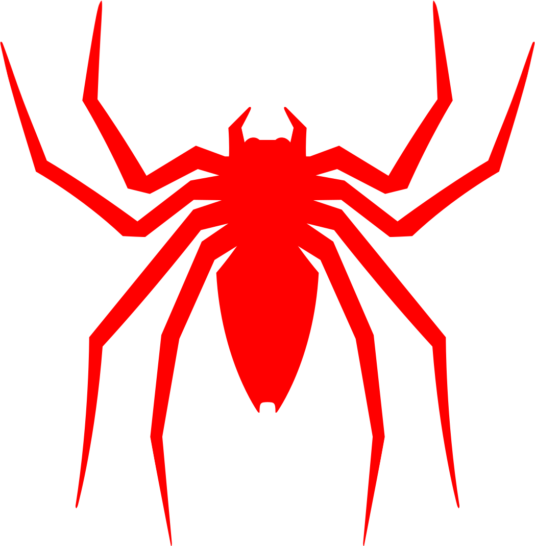 spiderman back spider logo