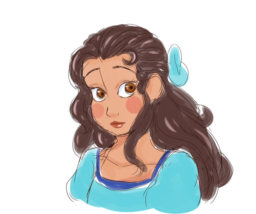 Colored Isabel Sketch by ChelbeaArt on DeviantArt