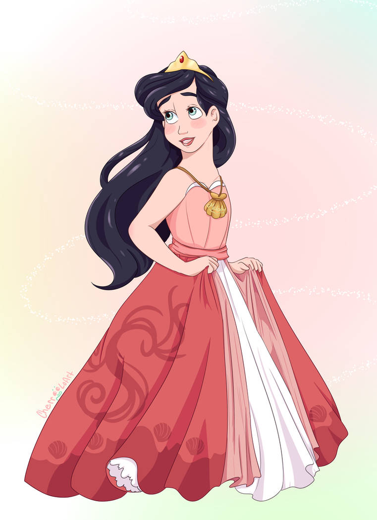Картинки мелоди. Принцесса Мелоди. Принцесса Мелоди Disney. Мелоди дочь Ариэль в платье. Принцесса Мелоди в платье Дисней.