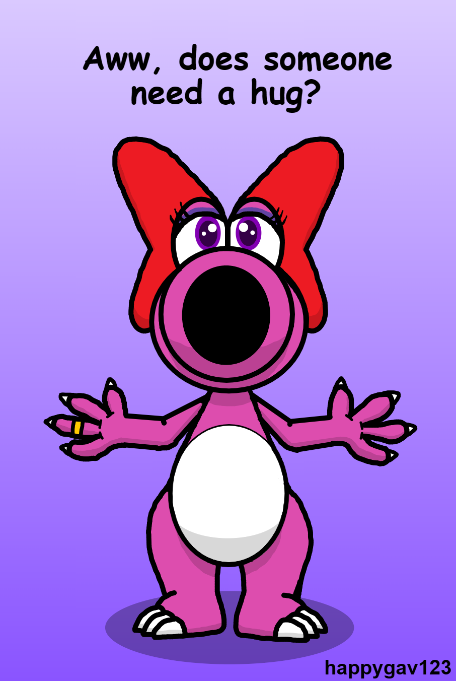 Hugs from Birdo by happygav123 on DeviantArt