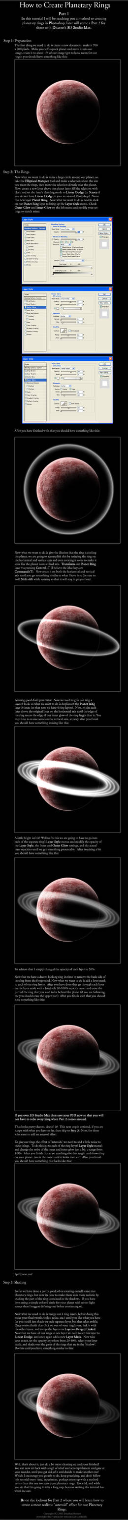 How to Create Planetary Rings