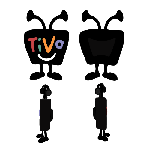 Tivo Logo Colouring TiVo Mascot (all sides) by BryceEPowell on DeviantArt