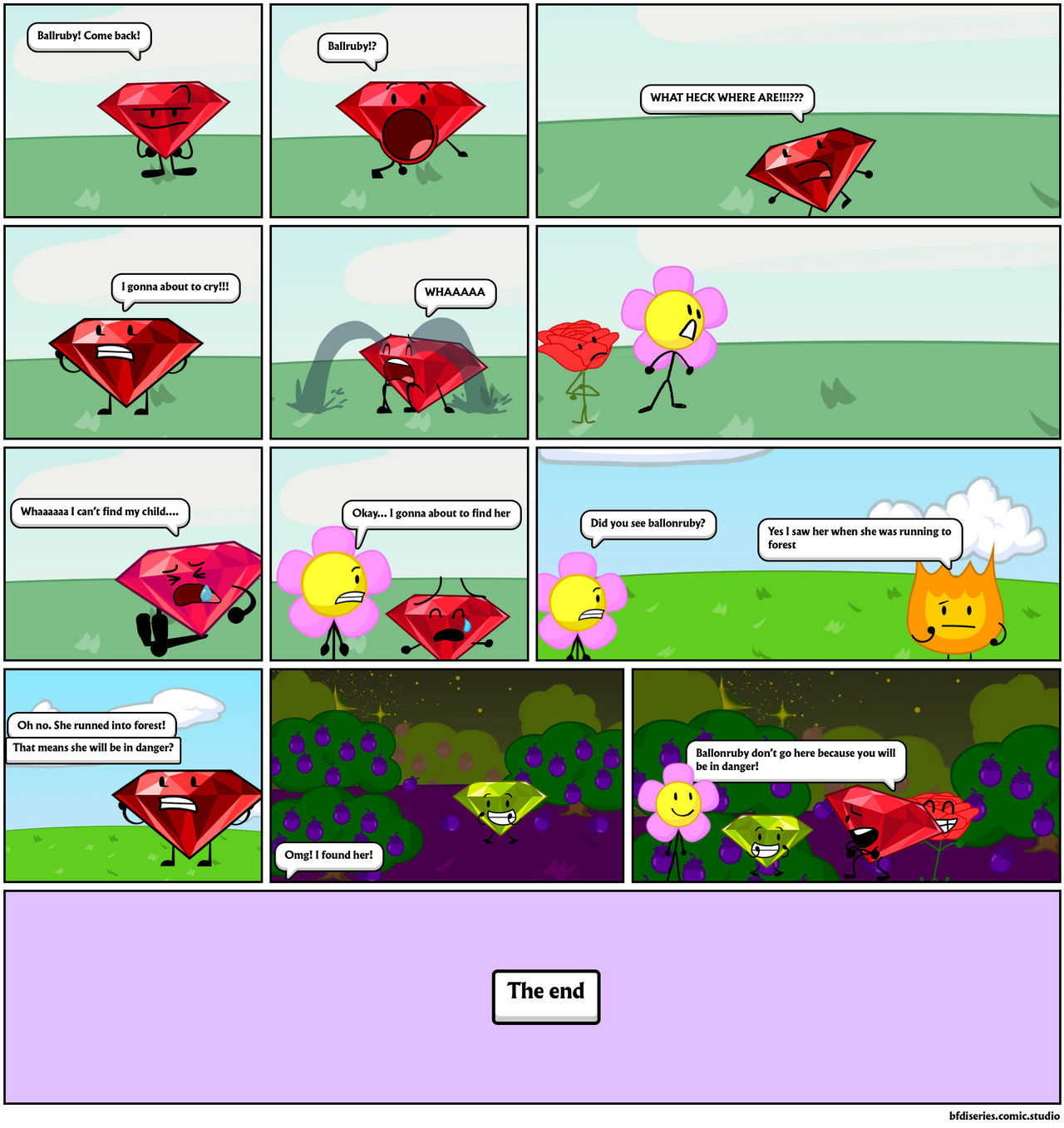 Ruby losts her daughter (BFDI Next gen) by Dinnerbone0604 on