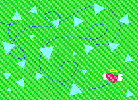 Heart Background green