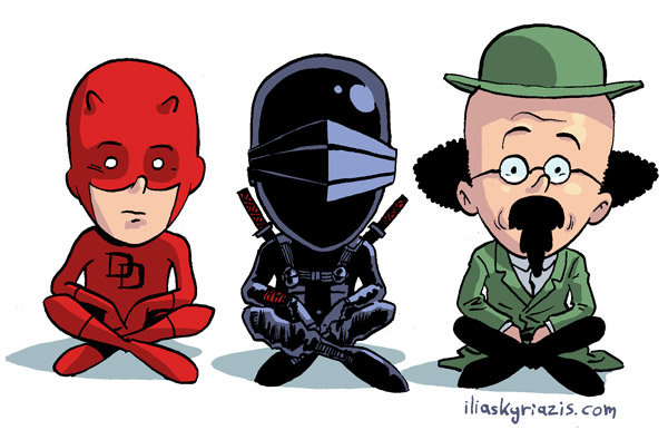 Daredevil, SnakeEyes + Prof. Tournesol