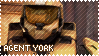 RED VS BLUE Agent York Stamp