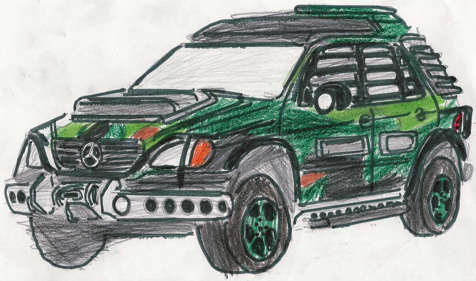  Jurassic Park Mercedes 1