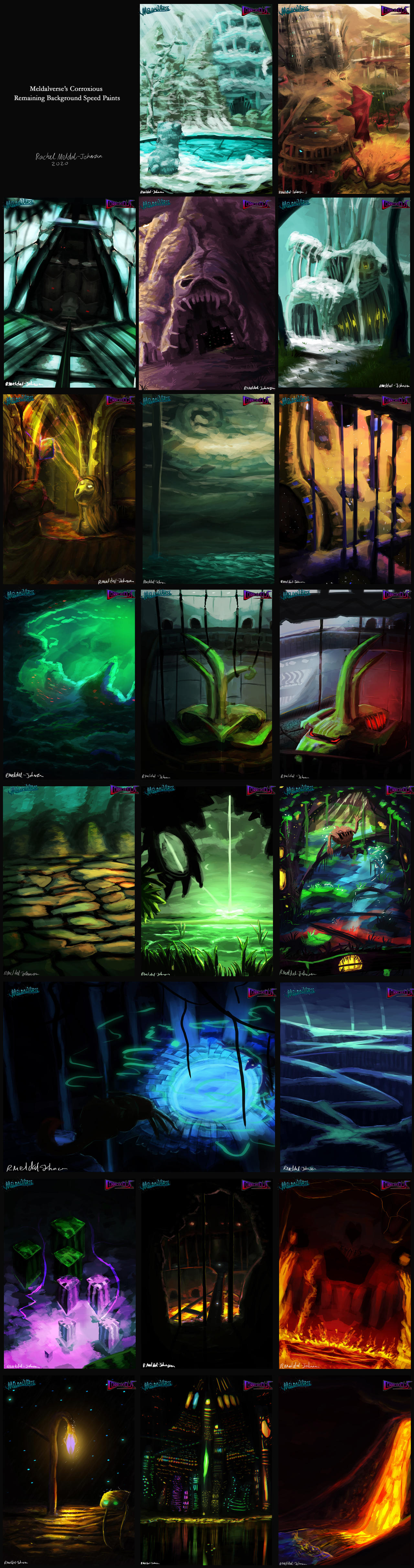 Speed Paint: Remaining Backgrounds