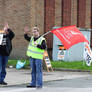 Remploy picket line.