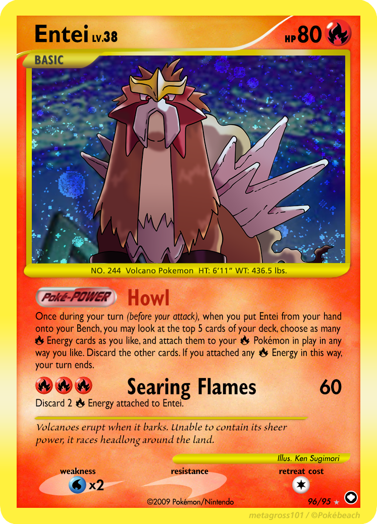 96 - Entei by Metagross101 on DeviantArt