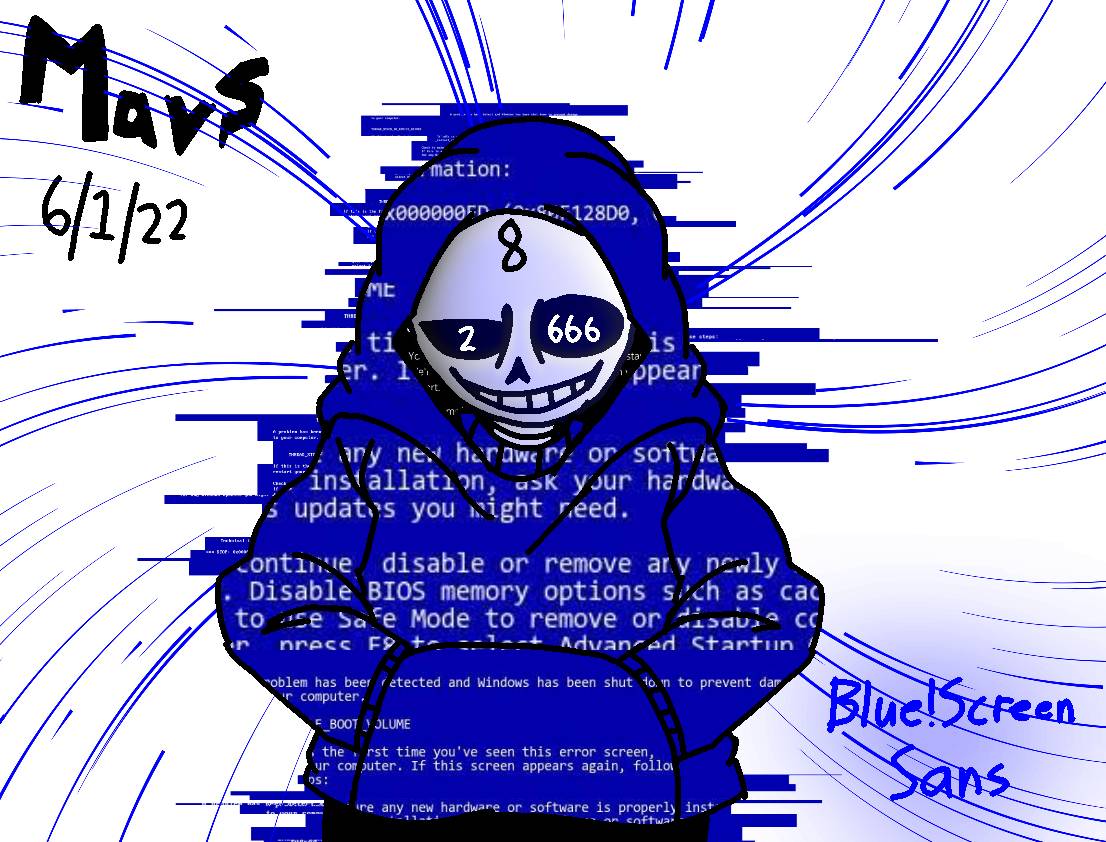 Sans Check Screen Blue!Screen Sans by MatrixSans on DeviantArt