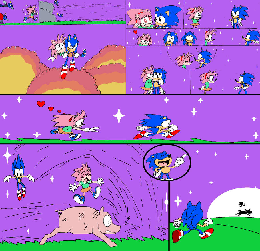 Sonic and Amy Comic by LittleYellowKitsune on DeviantArt