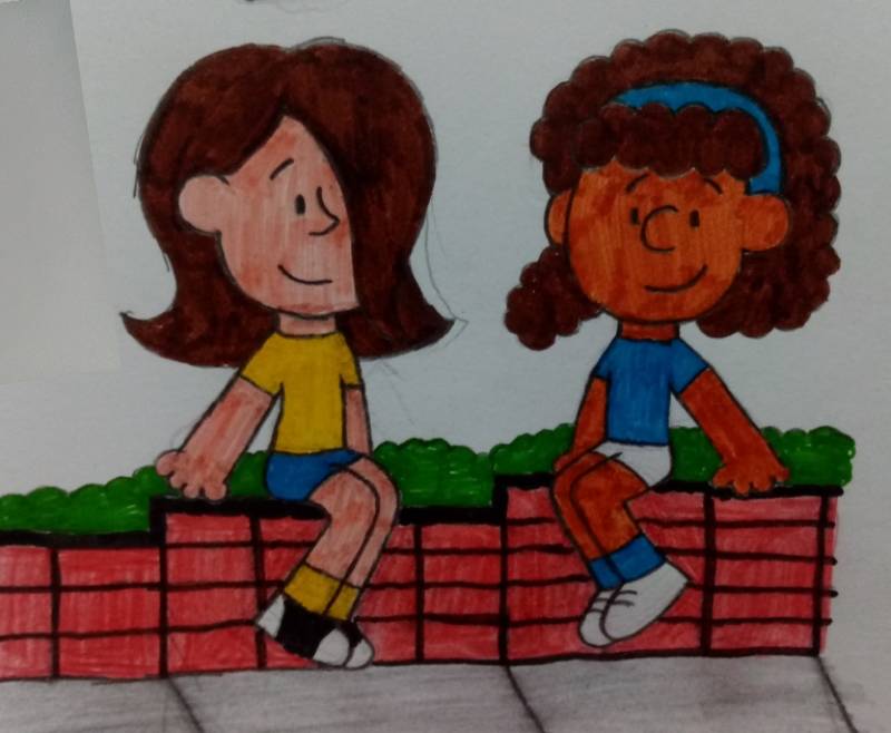 Sitting on the Sidewalk