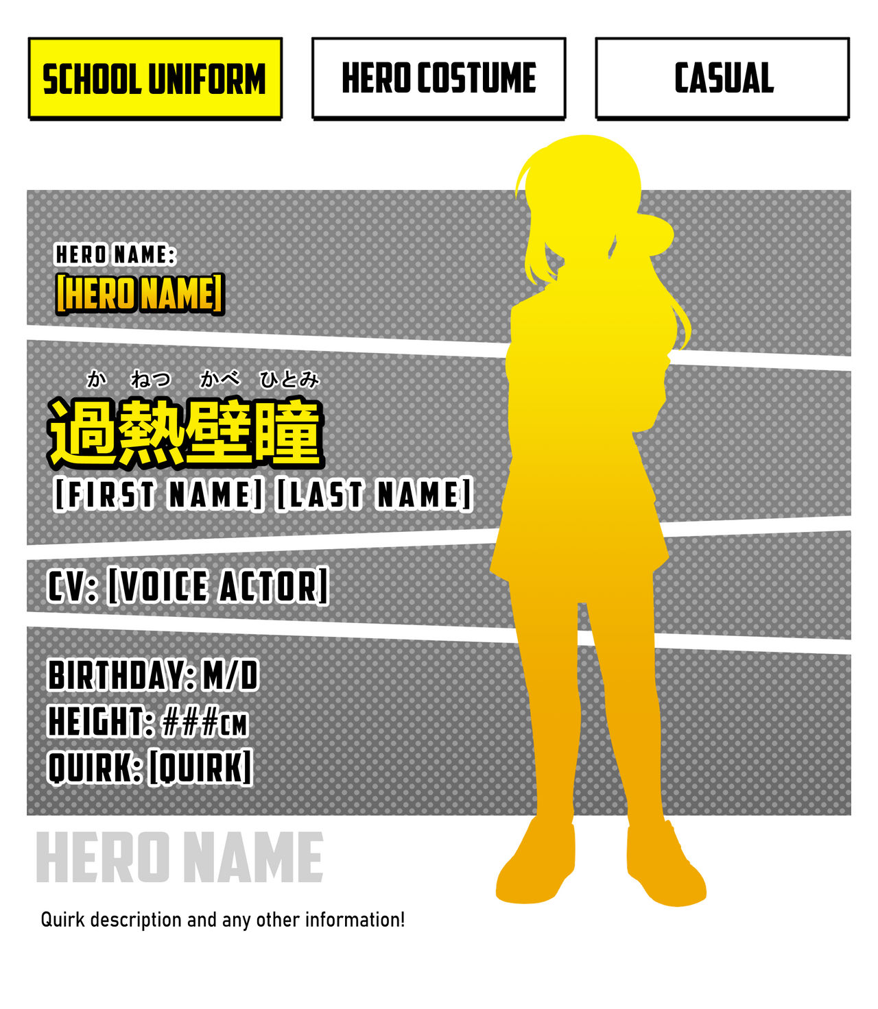 Bnha Character Sheet Template Season 5 21 Ver By Hitomi Mimii On Deviantart Bnha Character Sheet Template Season 5 21 Ver By Hitomi Mimii On Deviantart