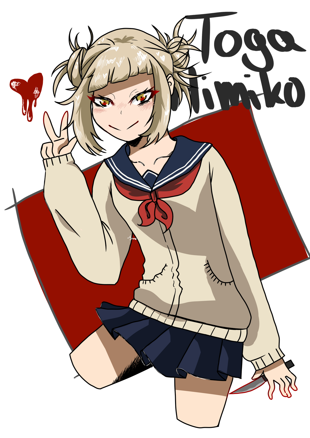 Toga Himiko bnha by LuaCelesta on DeviantArt