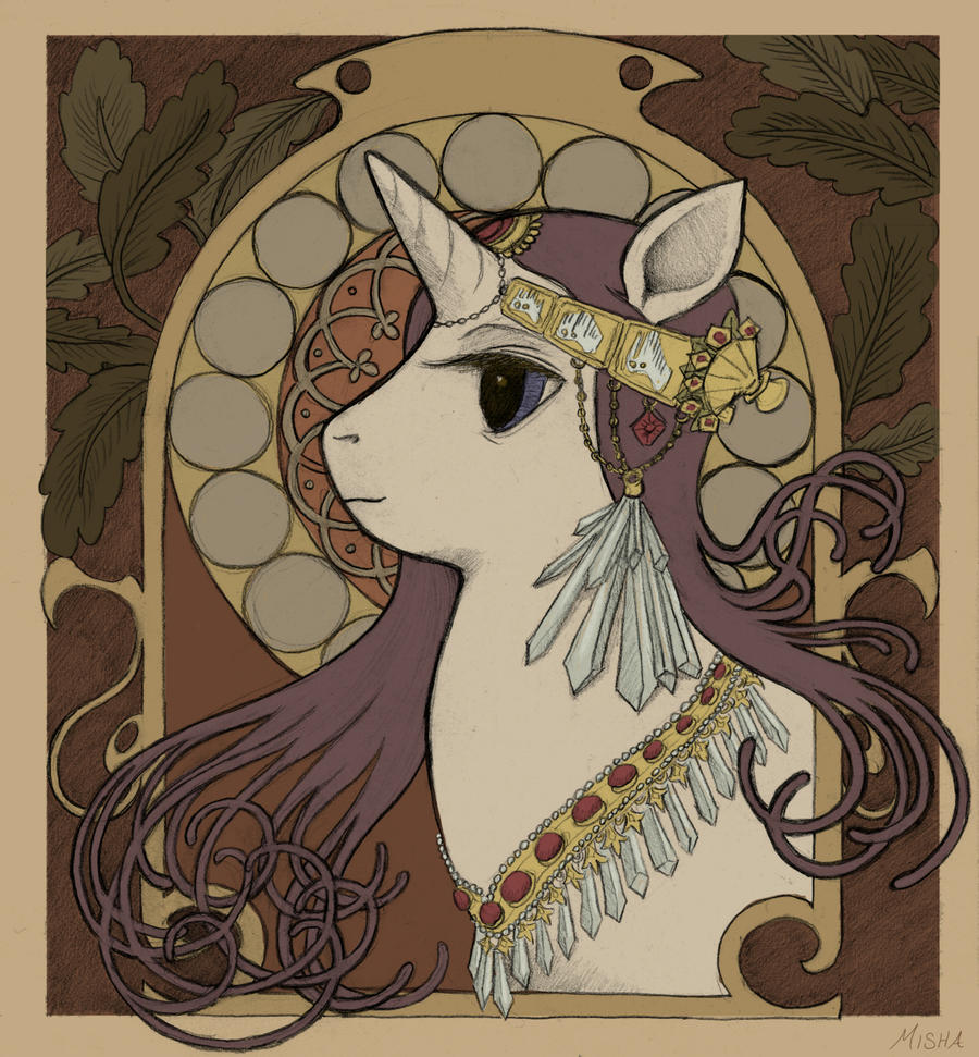 Rarity - Mucha inspired