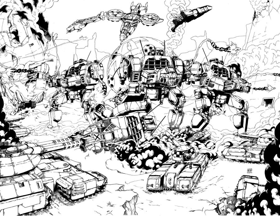 Battletech Cartoon Wireframe Battletech by JesterretseJ on DeviantArt