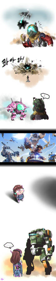 Titanfall2 BT 7274  overwatch  D.Va cartoon