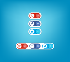 Social icons, circle