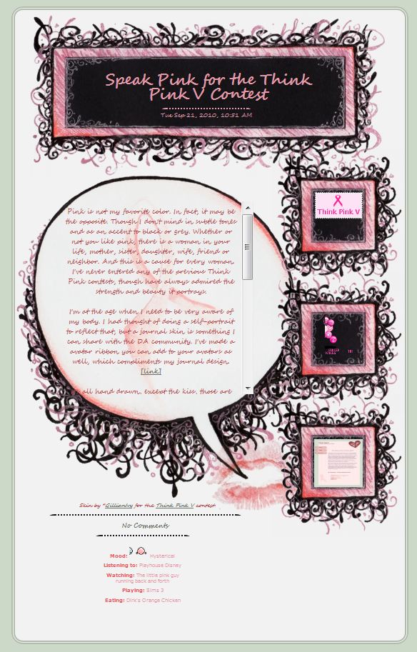 Speak Pink Journal Design