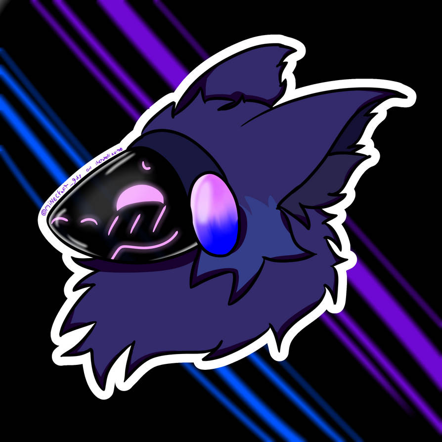Protogen headshot for a freind by MineGuyS on DeviantArt