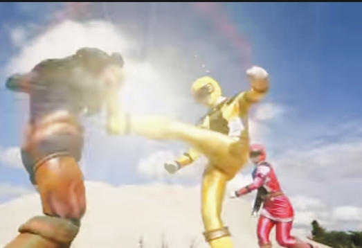 Power Rangers Hantaie Pink and yellow ranger by PowerrangersYay on ...