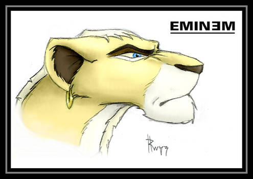 2003: Eminem Lion colored