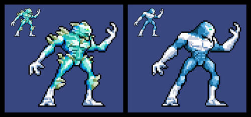 Killer Instinct 2013: Glacius (Sprite) by DangerMD